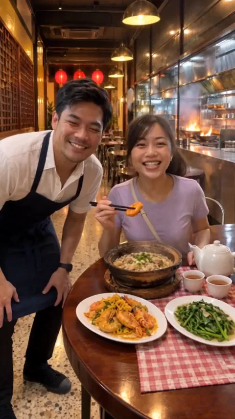 AI UGC video example: restaurant