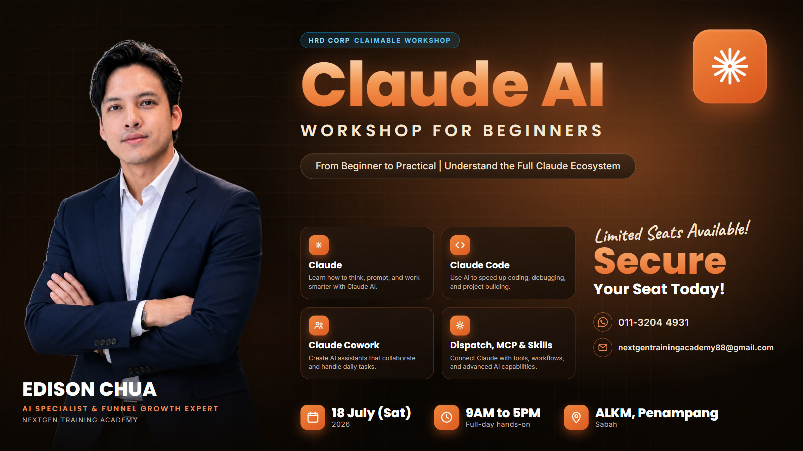 Claude AI Workshop for Beginners poster