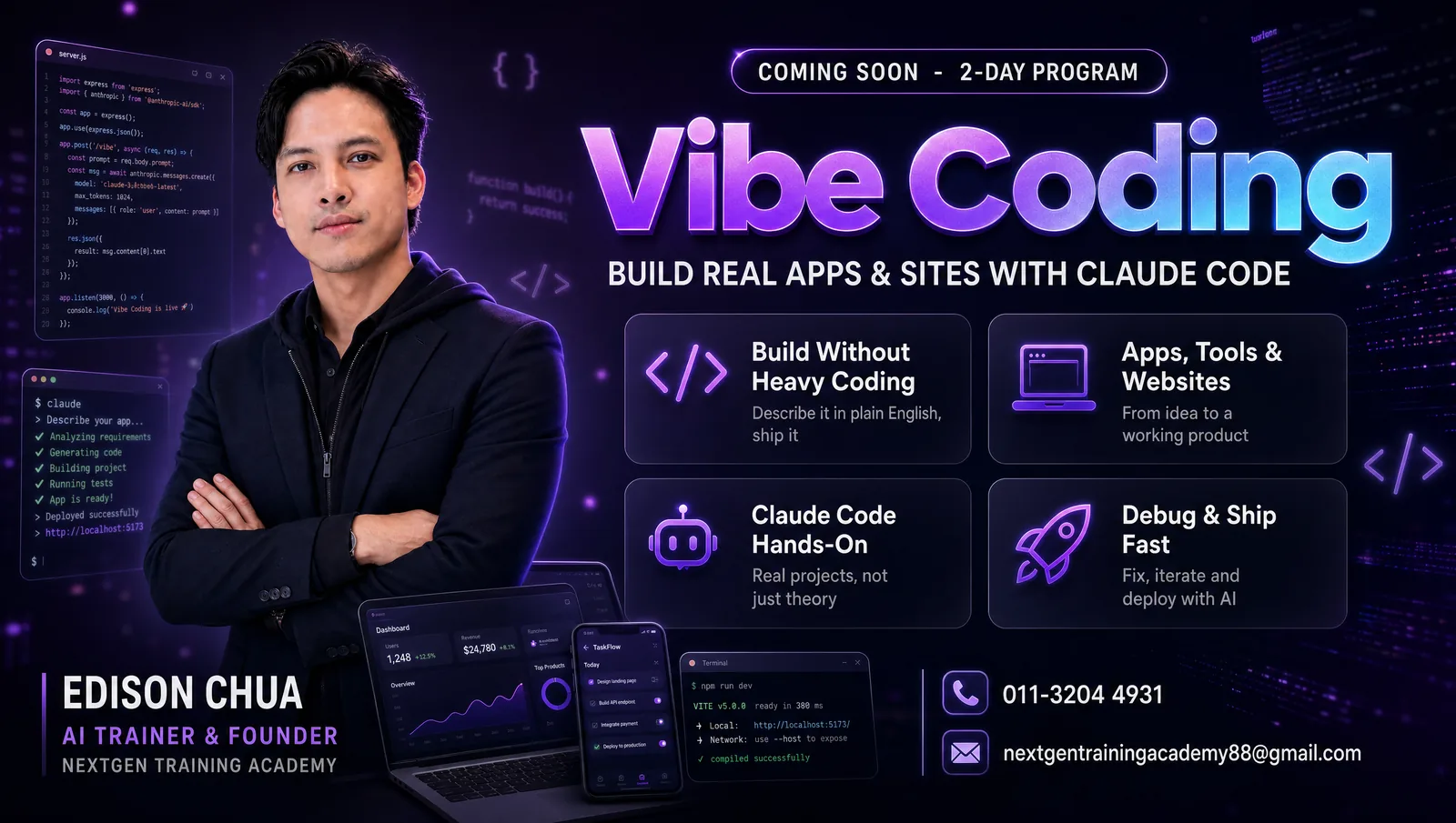 Vibe Coding Mastery with Claude Code poster